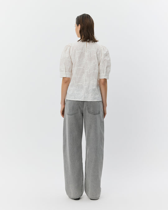 Sofie Schnoor Ahliasw Puff sleeve blouse white