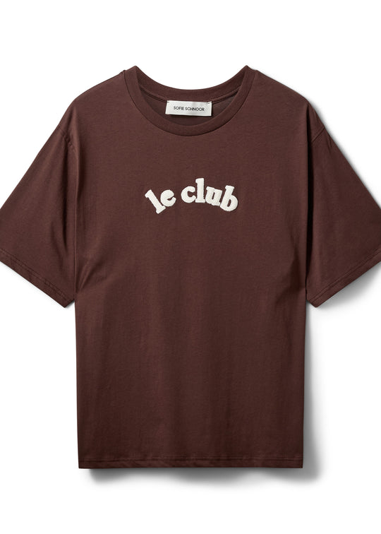 Sofie Schnoor Maesw oversize t-shirt S261425 dark brown