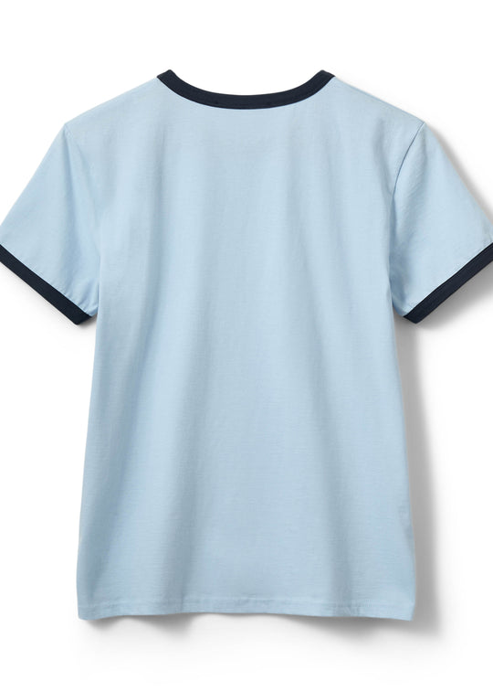 Sofie Schnoor Maggiesw contrast trim t-shirt blue