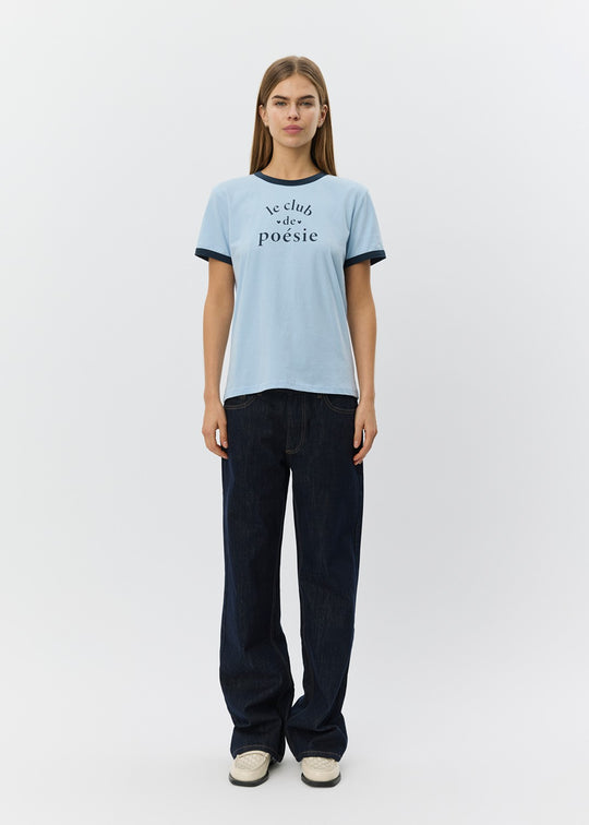 Sofie Schnoor Maggiesw contrast trim t-shirt blue