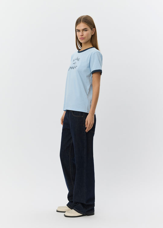 Sofie Schnoor Maggiesw contrast trim t-shirt blue