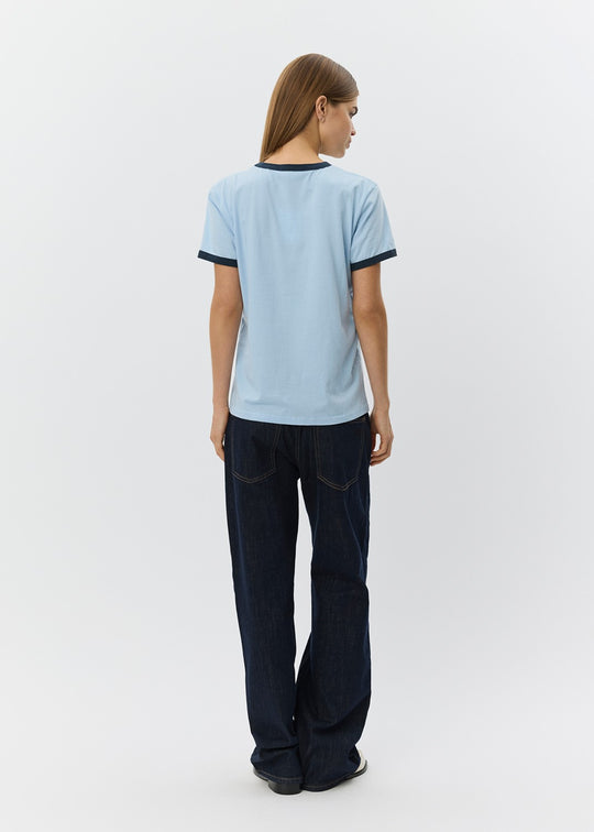 Sofie Schnoor Maggiesw contrast trim t-shirt blue