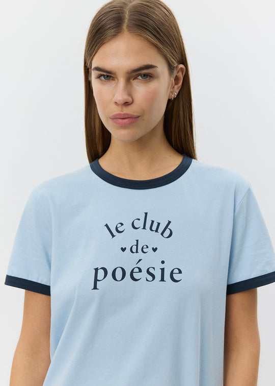 Sofie Schnoor Maggiesw contrast trim t-shirt blue