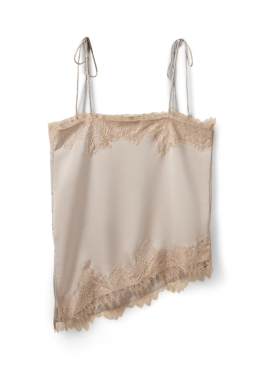 Sofie Schnoor Virasw Lace Detailed Top Feather Gray