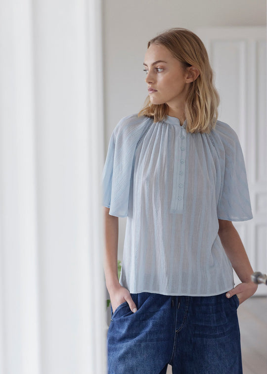 Project AJ117 Sandie Blouse Light Blue