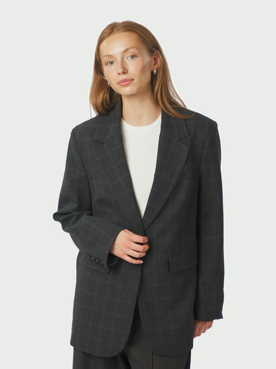 Neo Noir Gaby Check Blazer Antracit