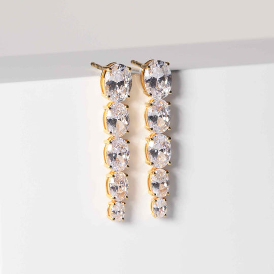 Sif Jakobsen Ellisse Lungo Cinque Earrings