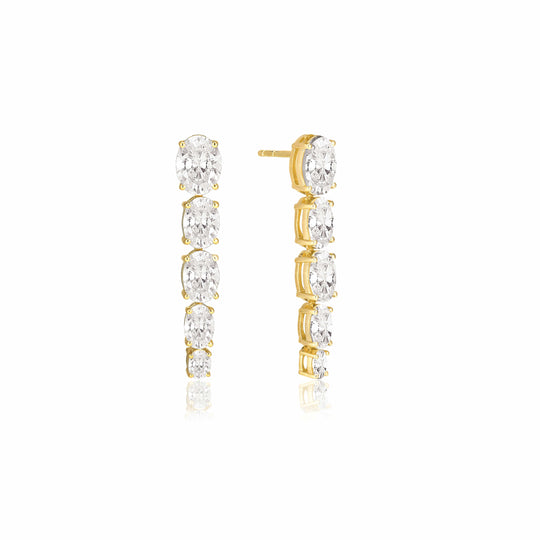 Sif Jakobsen Ellisse Lungo Cinque Earrings
