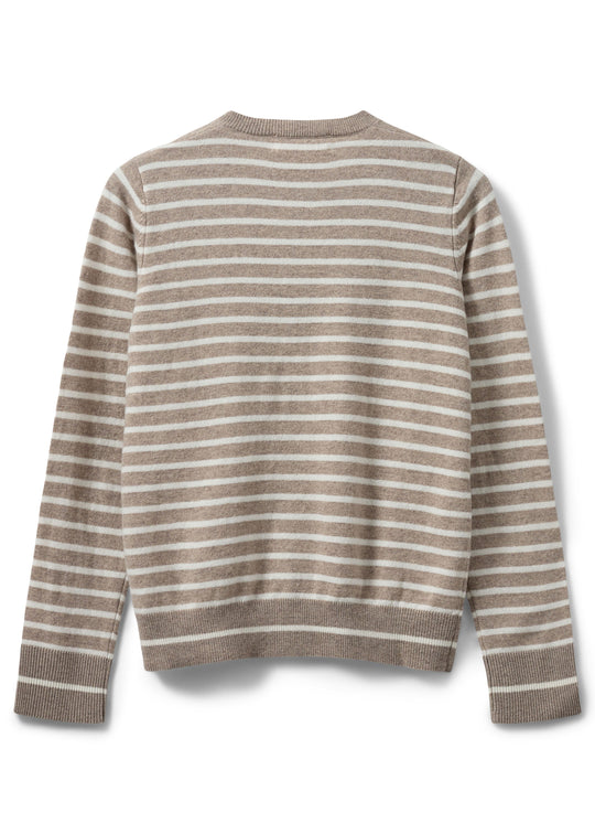 Sofie Schnoor Cisse cardigan Light brown striped