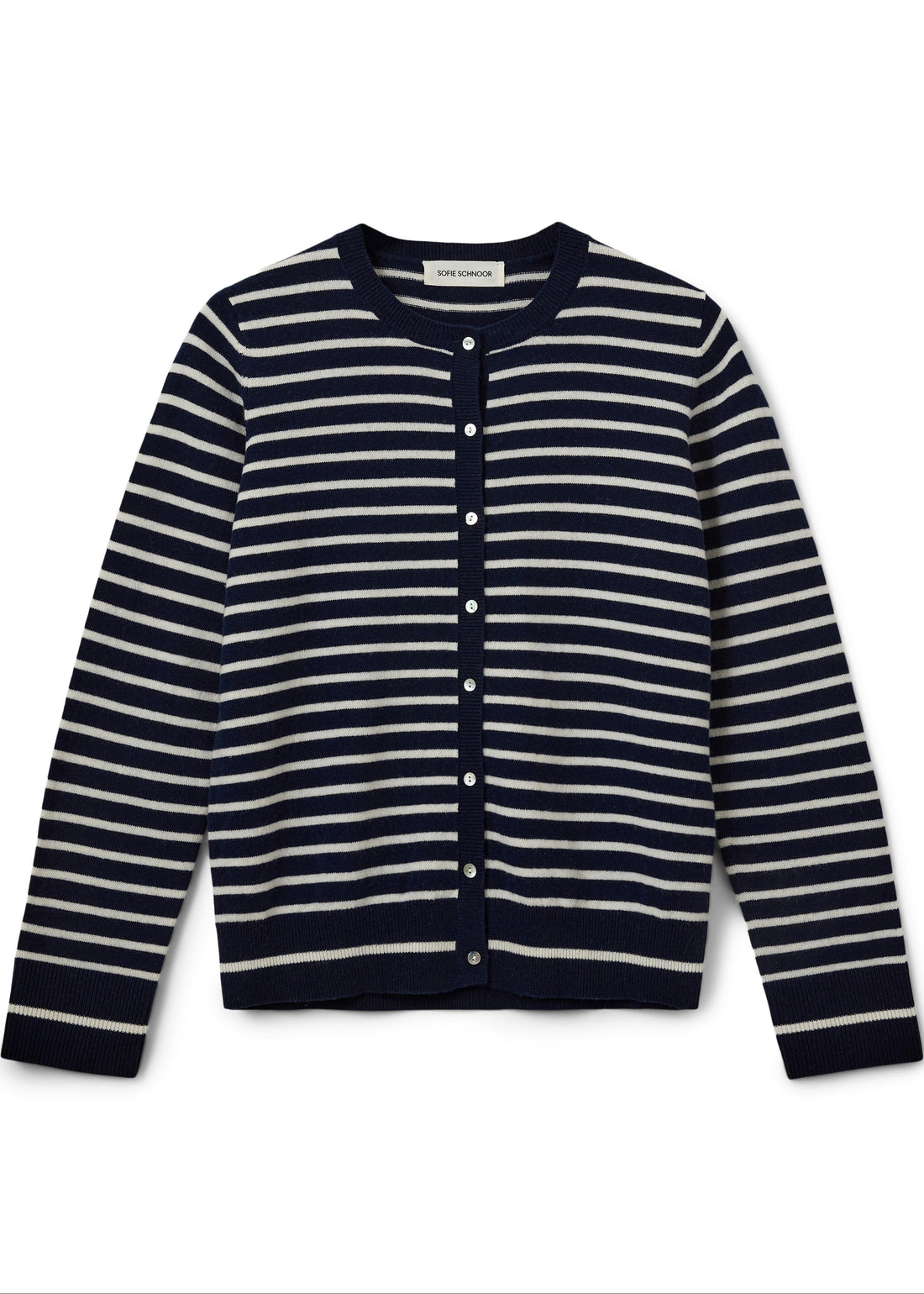 Sofie Schnoor Cisse cardigan dark blue striped