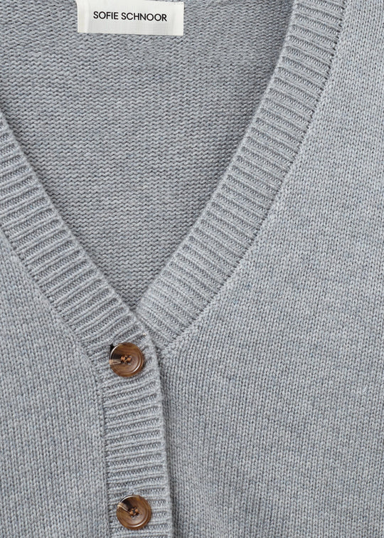 Pre-order uge 35. Sofie Schnoor LevaSW Cardigan Grey Melange