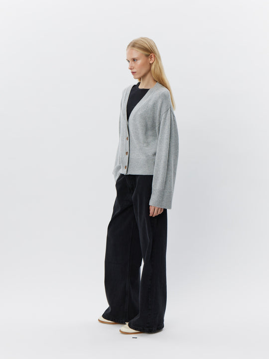 Pre-order uge 35. Sofie Schnoor LevaSW Cardigan Grey Melange