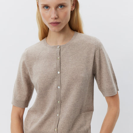 Sofie Schnoor Sunasw Cardigan SNOS420 Light Brown Melange