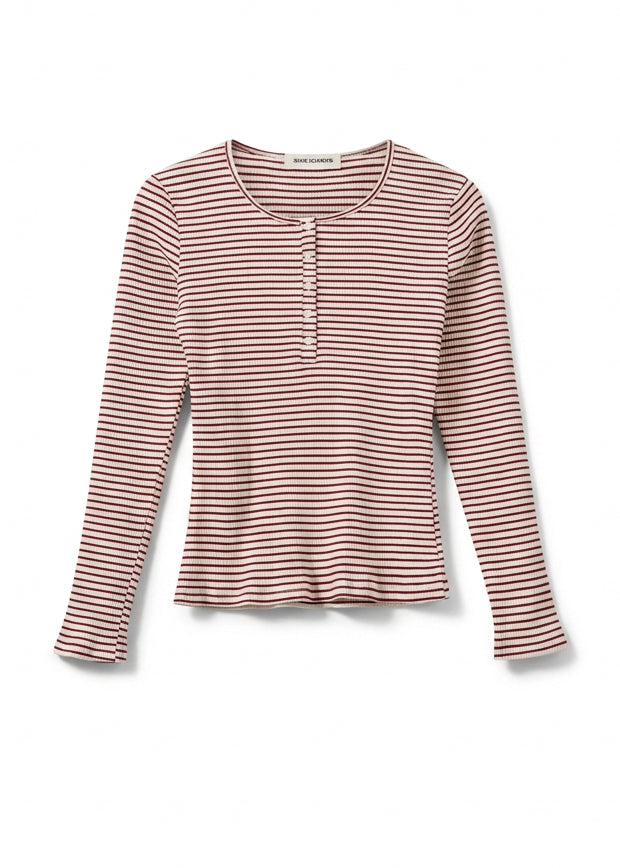Sofie Schnoor Paxsw T-shirt Long Sleeve Red Striped