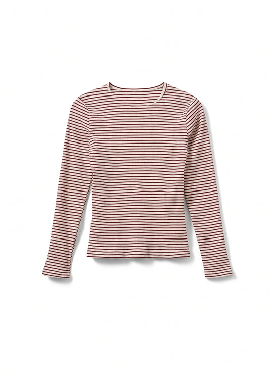 Sofie Schnoor Paxsw T-shirt Long Sleeve Red Striped