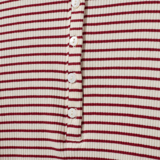 Sofie Schnoor Paxsw T-shirt Long Sleeve Red Striped