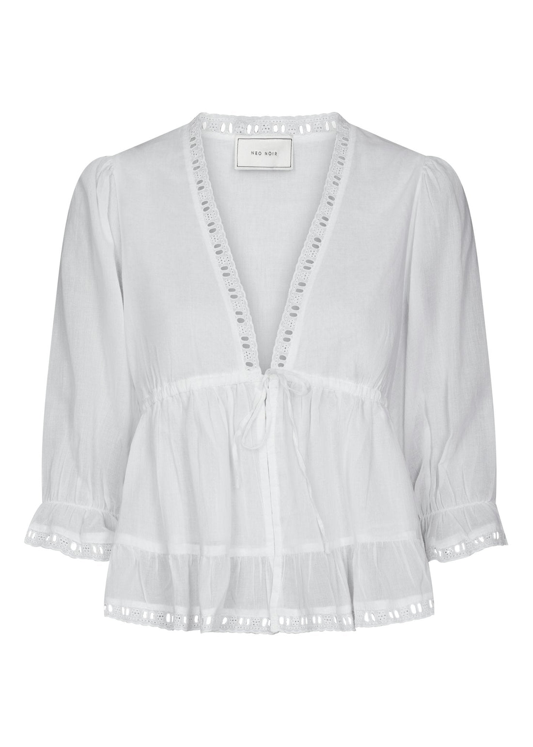 Neo Noir Adelia S Voile Blouse White