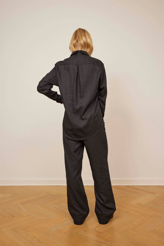 Schulz par foule panne pantalon noir