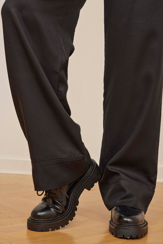 Schulz par foule panne pantalon noir