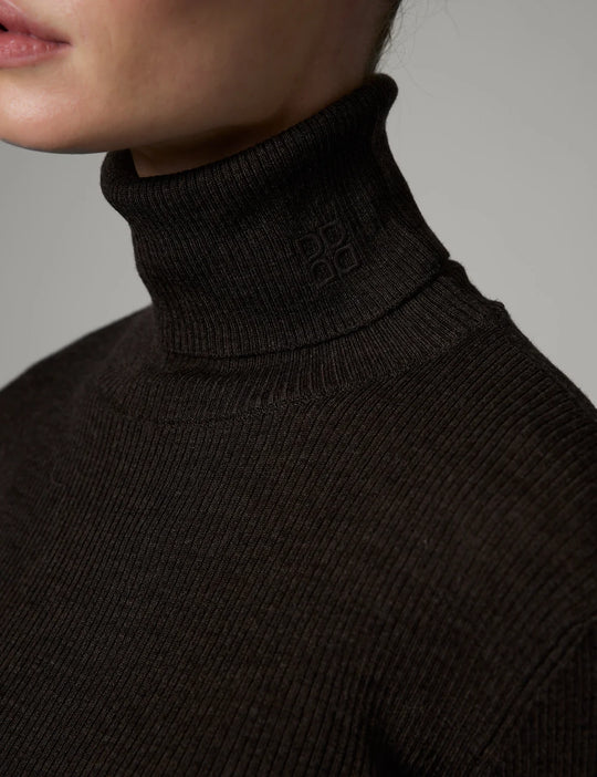 DAY Birger ét Mikkelsen Sierra - Daily Elements Pullover Dark Brown Melange