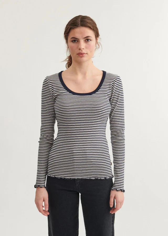 Basic Apparel Silma LS Tee Sky captain/birch