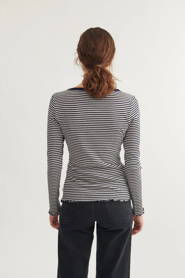 Basic Apparel Silma LS Tee Sky captain/birch