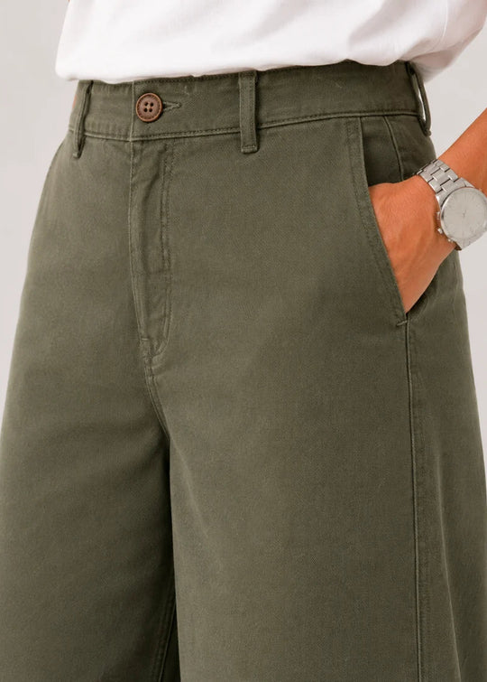 La Rouge Line Pants Hunter Green