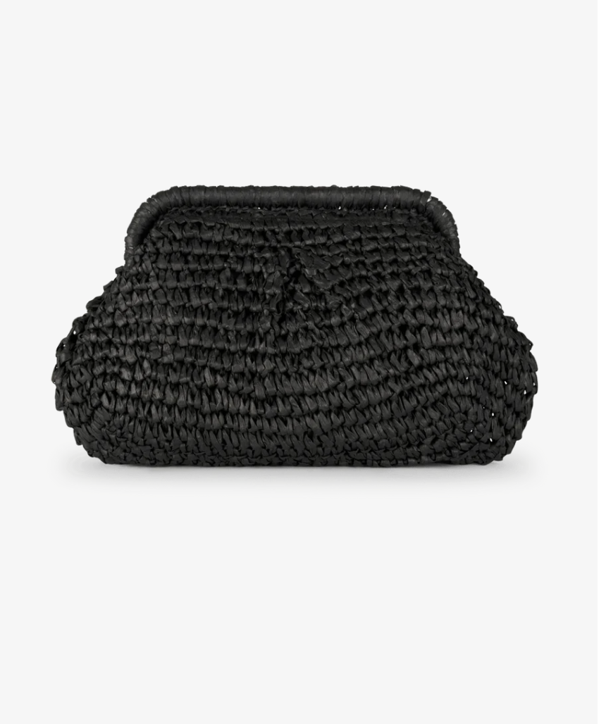 Sui Ava Olivia Bloom Bag Black