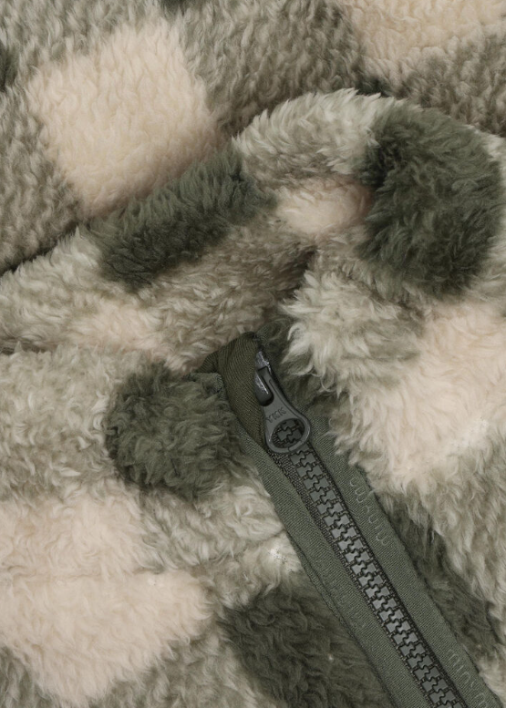 Minymo Teddy Jacket AOP Green