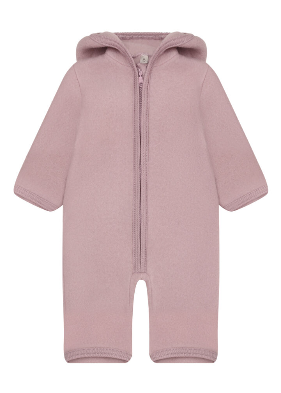 HUTTEliHUT Pram Suit Wool Fleece Pink