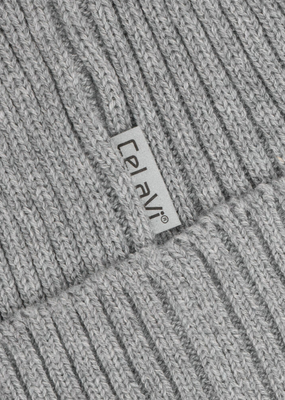 CeLaVi Beanie - Knitted Grey
