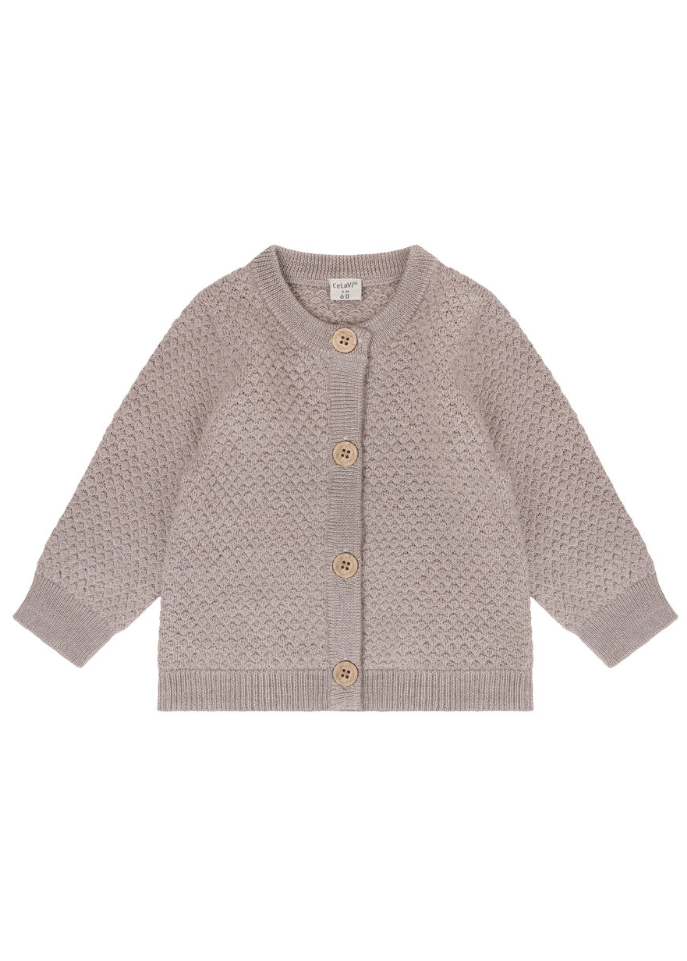 CeLaVi Cardigan - Knitted Brown