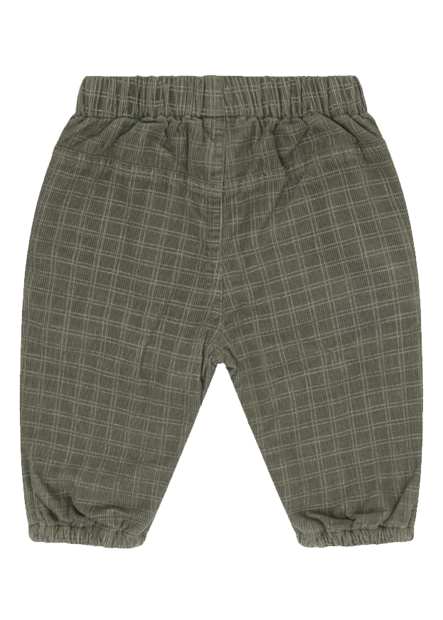 Minymo Pants Corduroy AOP w. Lining Green