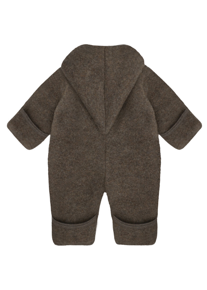 HUTTEliHUT Pram Suit Pixie Wool Fleece Brown