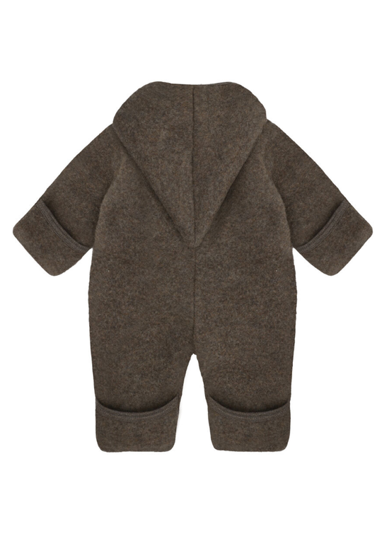 HUTTEliHUT Pram Suit Pixie Wool Fleece Brown