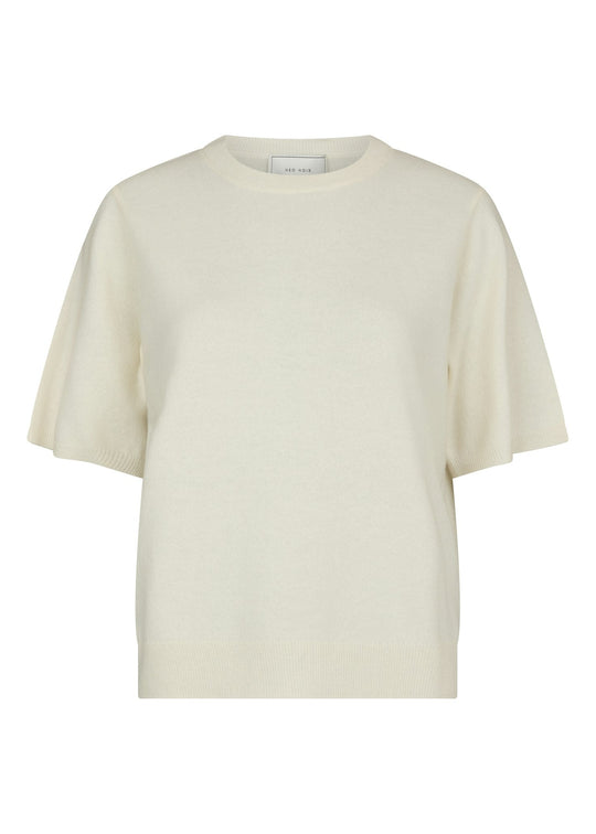 Neo Noir Missy Knit Tee Creme