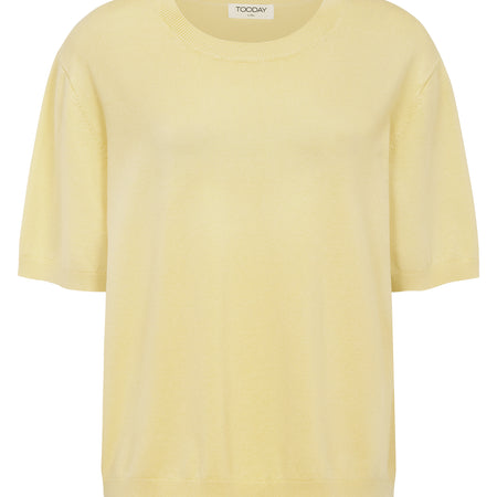 TDCenna SS Knit Pullover Yellow