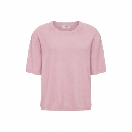 Tooday TDCenna SS Knit Pullover Cloud Pink