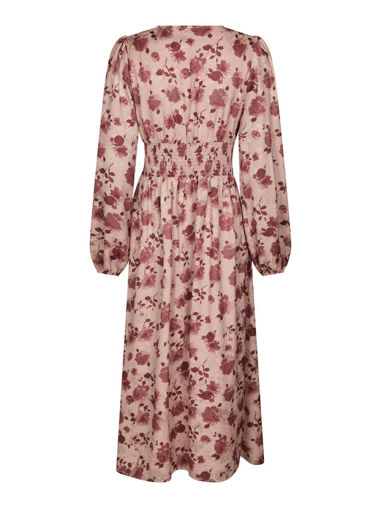 Neo Noir Jellie Print Dress Dusty Rose