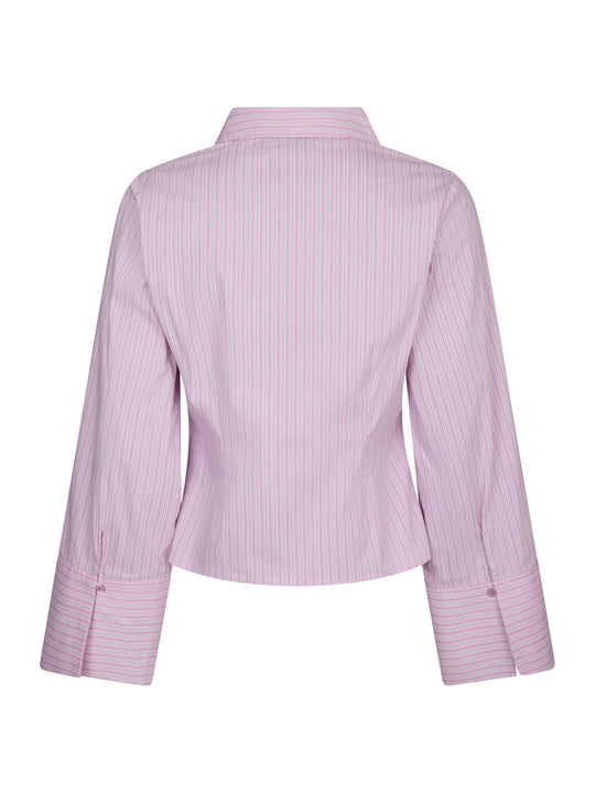 Neo Noir Rosa Shadow Stripe Shirt Light Pink
