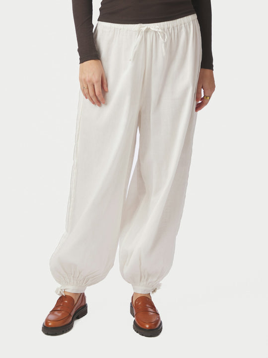 Neo Noir Elyse S Voile Balloon Pants White