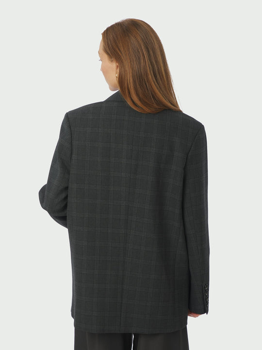 Neo Noir Gaby Check Blazer Antracit
