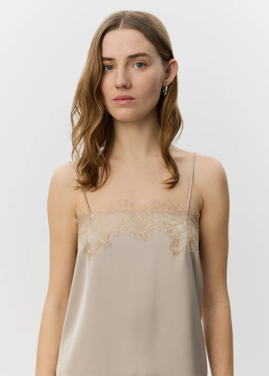 Sofie Schnoor Virasw Lace Detailed Top Feather Gray