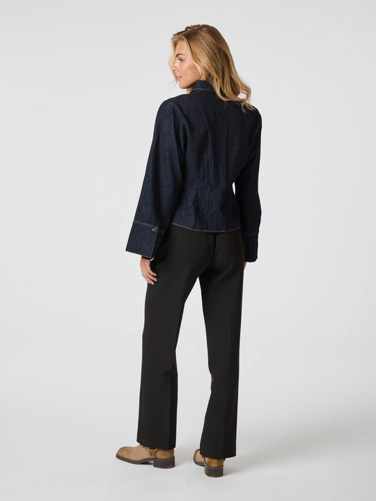 Neo Noir Rosa Denim Shirt Dark Blue