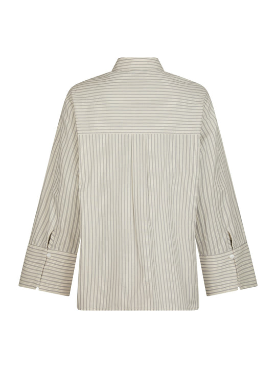 Neo Noir Dita Double Stripe Shirt Creme