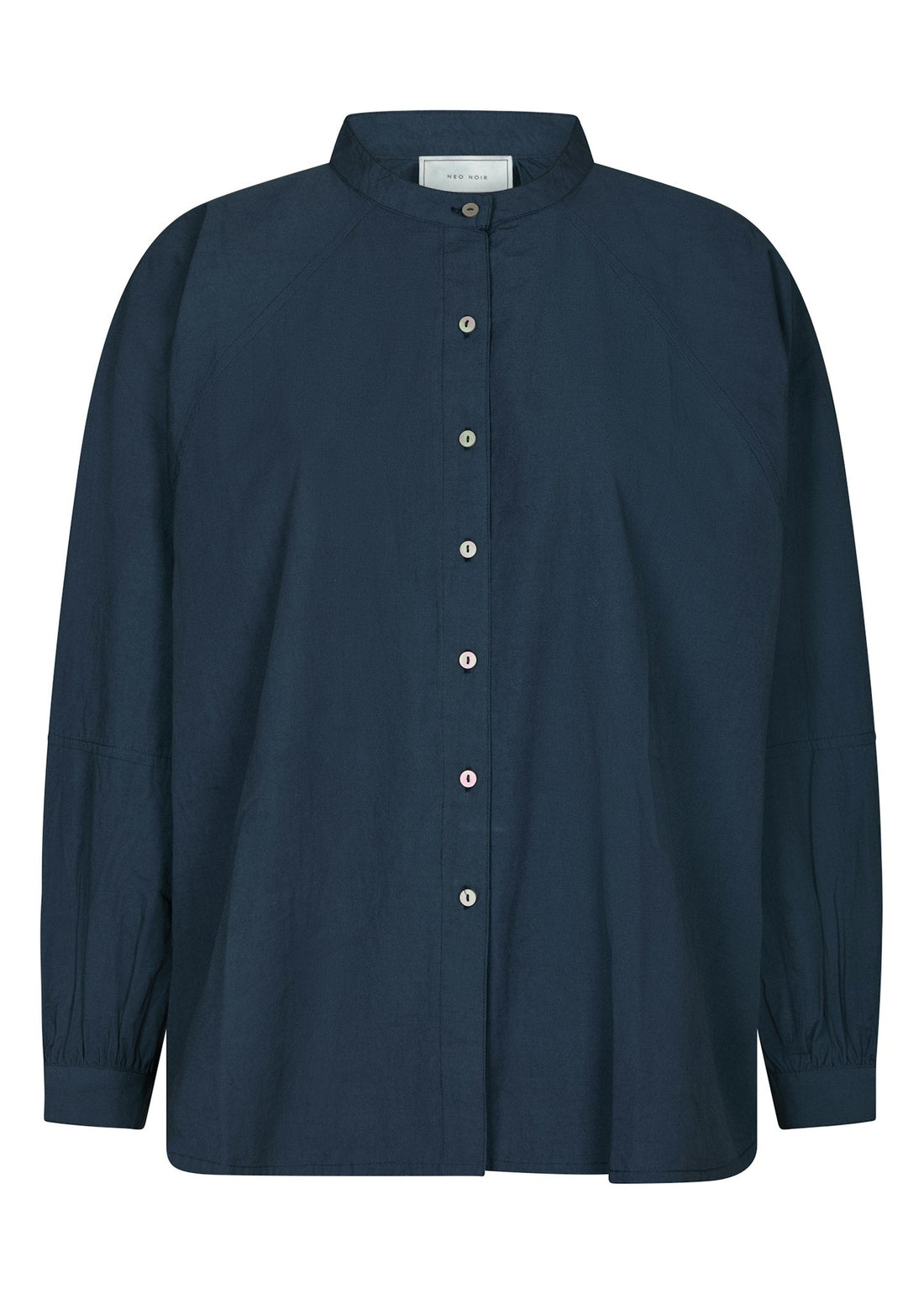 Neo Noir Solane C Poplin Shirt Navy