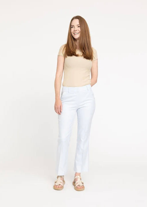Cinq unités Clarafv cheville 081 pantalon aérien bleu