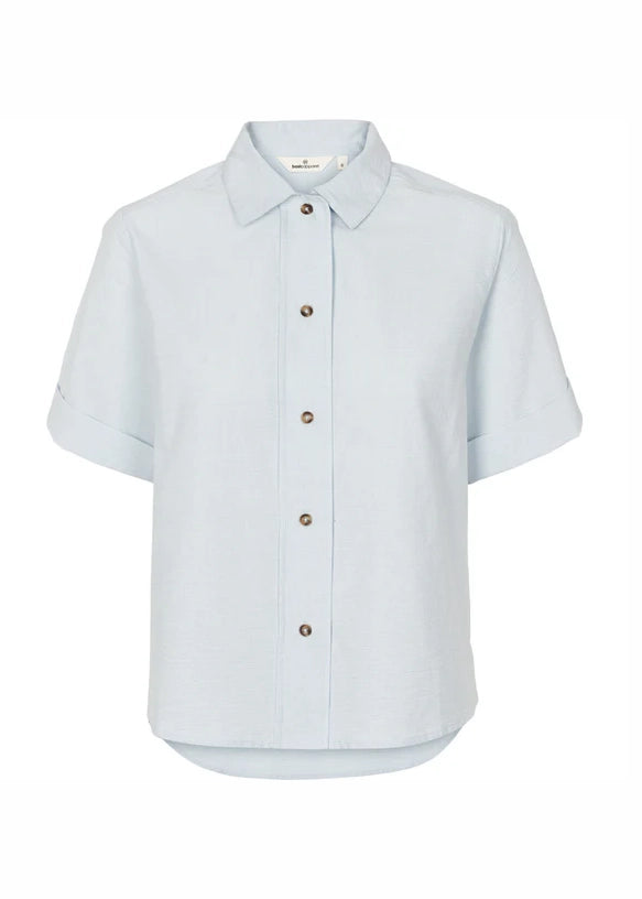 Basic Apparel Anisse SS Shirt Ashley Blue/Whisper White