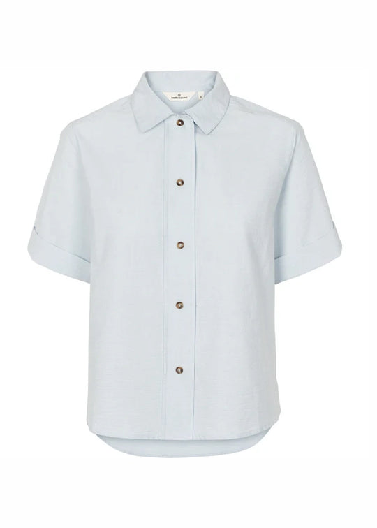 Basic Apparel Anisse SS Shirt Ashley Blue/Whisper White