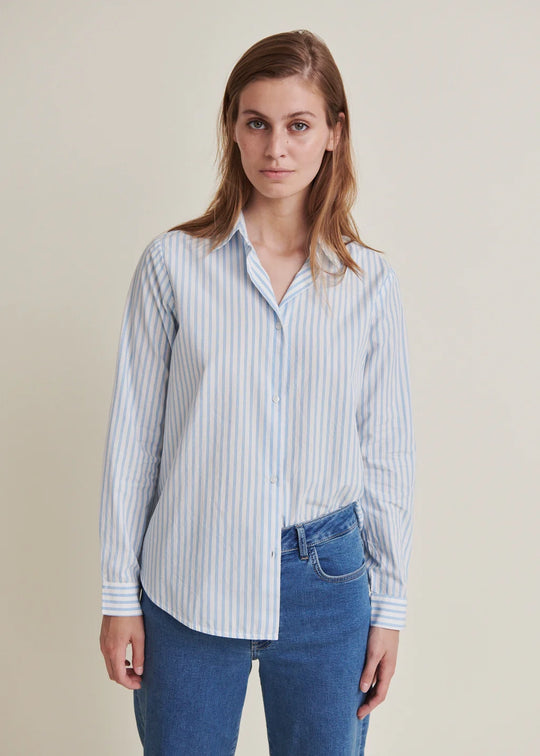 Basic Apparel Aya skjorta björk/alaskan blå